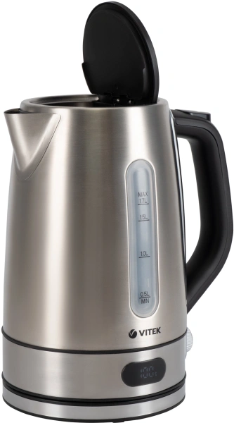 Чайник электрический Vitek VT-1160 1.7л. 2200Вт серебристый корпус: нерж.сталь/пластик