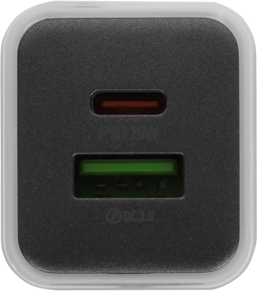 Сетевое зар./устр. Hoco N46 Glorious 20W 3A (PD+QC+AFC) USB-A/Type-C универсальное белый (35301)