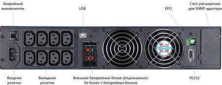 Источник бесперебойного питания Powercom Macan MRT-2000SE 2000Вт 2000ВА черный
