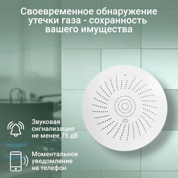 Датчик утечки газа Digma DiSense G1 (DSG1) белый