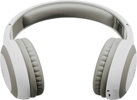 Гарнитура накладные Digma BT-15 белый/серый беспроводные bluetooth оголовье (BT-15W)