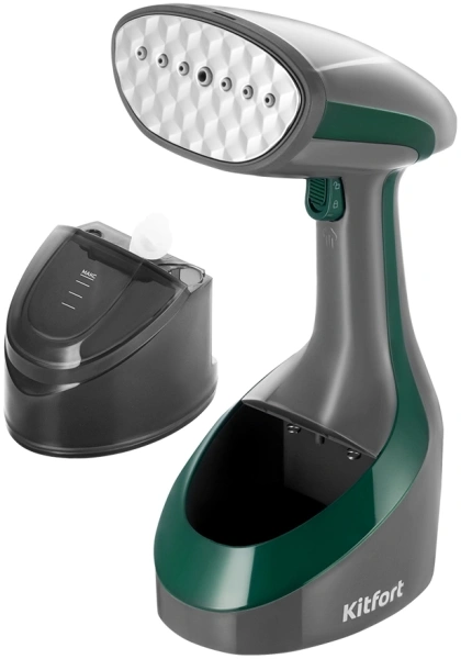 Отпариватель ручной Kitfort КТ-9298 1600Вт серый/зеленый