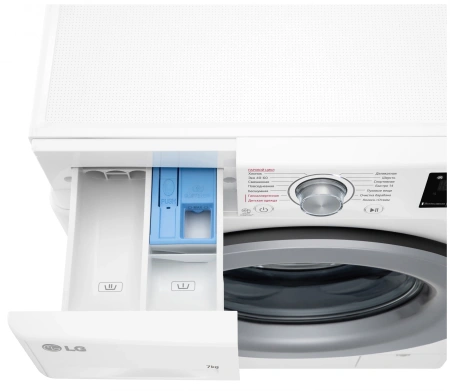 Стиральная машина LG F2V3HS4W класс: A загр.фронтальная макс.:7кг белый инвертер