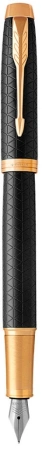 Ручка перьев. Parker IM Premium F323 (CW1931646) Black GT F сталь нержавеющая подар.кор.