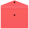 Конверт на кнопке Бюрократ -PK803TA5PINK A5 гориз. пластик 0.15мм коралловый
