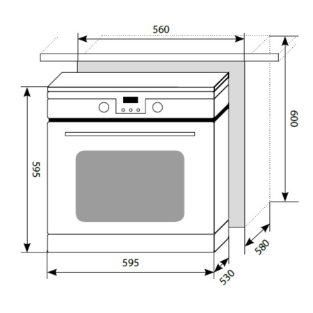 Духовой шкаф Электрический Lex EDP 093 WH белый