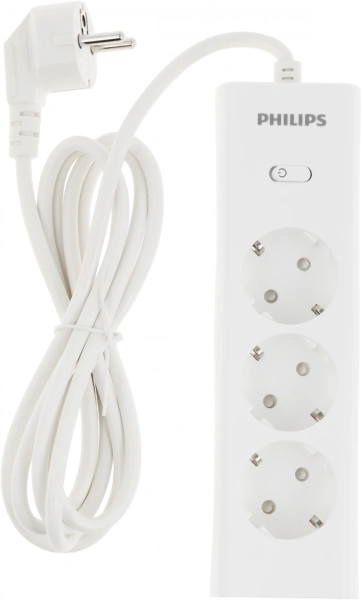 Сетевой фильтр Philips CHP2135WA/51 2м (3 розетки) белый (коробка)