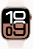 Смарт-часы Apple Watch Series 10 A2999 46мм 2.1" OLED корп.розовое золото Sport Band рем.белый разм.брасл.:140-190мм (MWWT3LW/A)