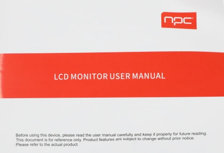 Монитор NPC 23.8" MD2409-A черный IPS LED 5ms 16:9 HDMI матовая 250cd 178гр/178гр 1920x1080 75Hz VGA FHD 3.12кг