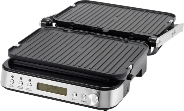 Электрогриль Rondell RDE-1702 2200Вт серебристый