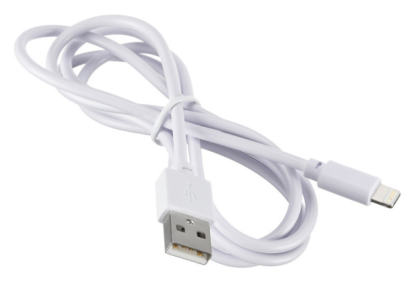 Кабель Digma LIGHT-1.2M-WH USB (m)-Lightning (m) 1.2м белый