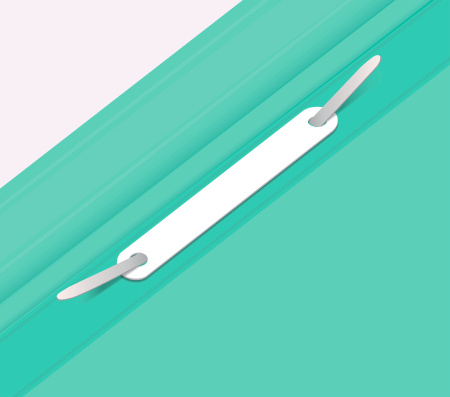 Папка-скоросшиватель Бюрократ Pastel -PSLAST/GRN A4 прозрач.верх.лист пластик мятный 0.14/0.18