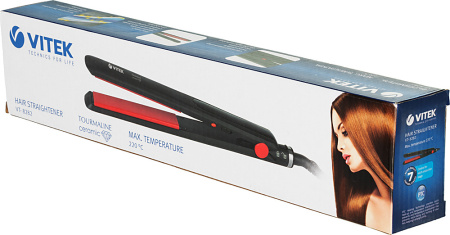 Выпрямитель Vitek VT-8282 BK 44Вт черный/красный (макс.темп.:220С)