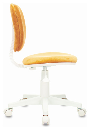 Кресло детское Бюрократ CH-W204NX оранжевый Velvet 72 крестов. пластик белый пластик белый