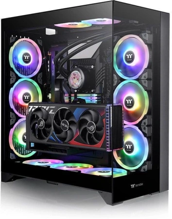 Корпус Thermaltake CTE E600MX Hydrangea Blue черный без БП E-ATX 11x120mm 4x140mm 2xUSB3.0 audio bot