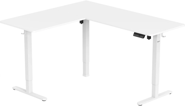 Стол для компьютера Cactus CS-EDXL-WWT столешница МДФ белый каркас белый 140x72x60см