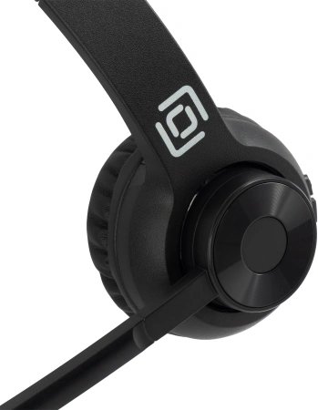 Наушники с микрофоном Оклик HS-M310 черный 1.5м накладные BT оголовье (1978706)