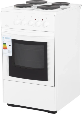 Плита Электрическая Flama AE 1403 W белый эмаль