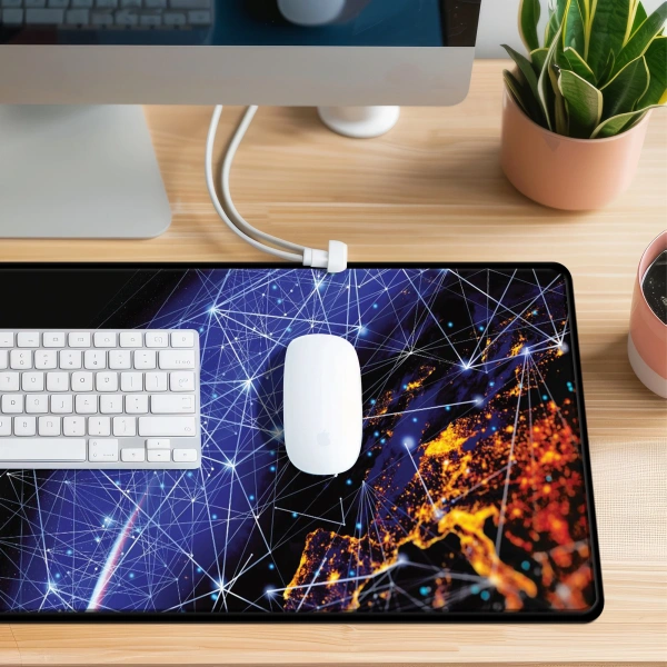 Коврик для мыши Cactus CS-MP-PRO04XXL Blue Cosmic XXL/рисунок 900x400x3мм