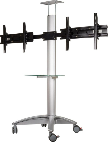 Подставка для телевизора Arm Media PT-STAND-15 серебристый 26"-55" макс.120кг напольный наклон