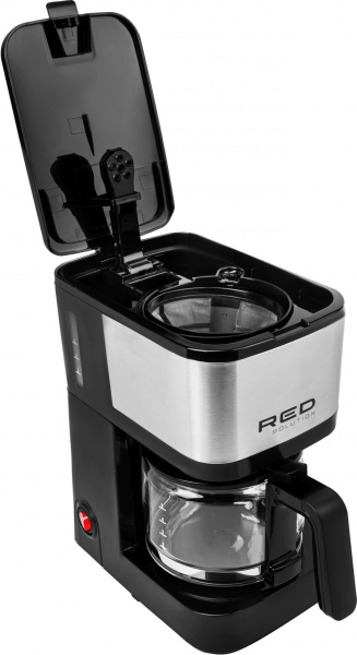 Кофеварка капельная Red Solution RCM-M1528 600Вт черный/серебристый