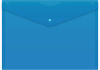 Конверт на кнопке Buro -PK120BU/BLU A4 пластик 0.12мм синий