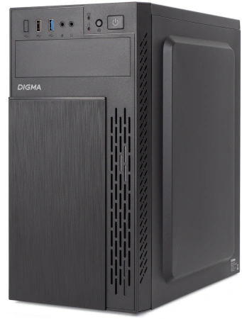 Корпус Digma DCC-MN301 черный без БП mATX 2xUSB2.0 audio