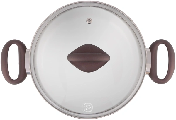 Кастрюля Rondell Tierno RDS-1593 4.8л. d=24см (с крышкой) стальной