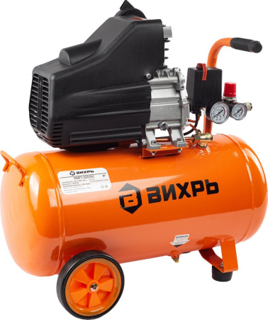 Компрессор поршневой Вихрь КМП-300/50 масляный 300л/мин 50л 2000Вт оранжевый/черный