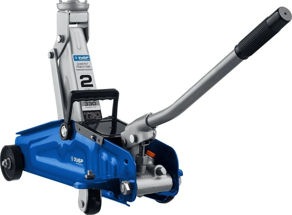 Домкрат Зубр Профессионал T30 подкатной гидравлический синий (43053-2)