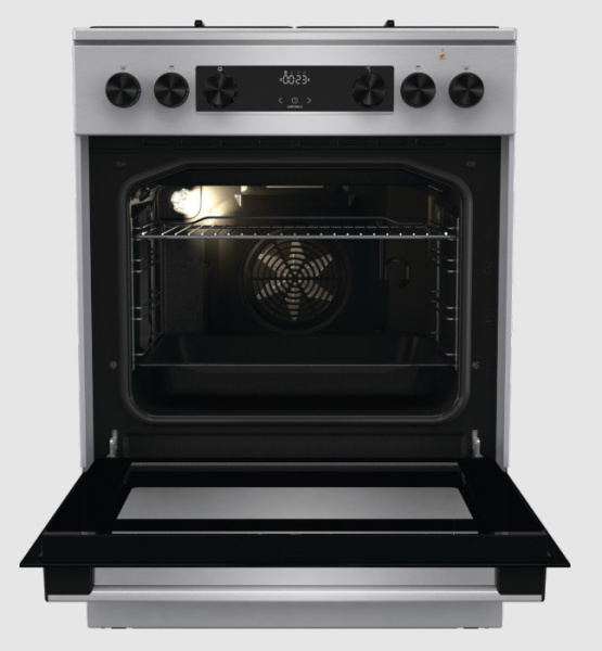 Плита Комбинированная Gorenje GKS6C70XJ нержавеющая сталь (без крышки) реш.сталь