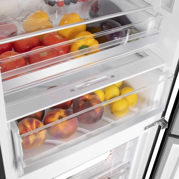 Холодильник Maunfeld MFF185NFB черный (двухкамерный)