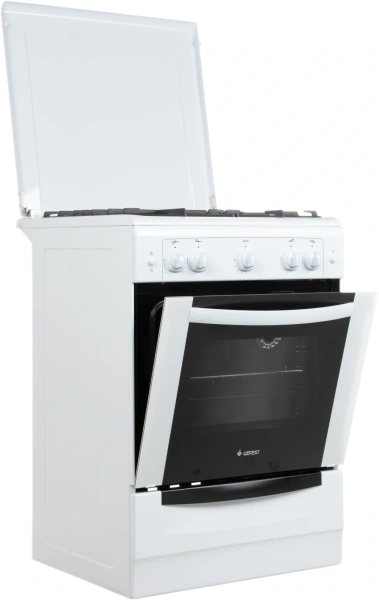 Плита Газовая Gefest ПГ 6100-01 белый реш.чугун