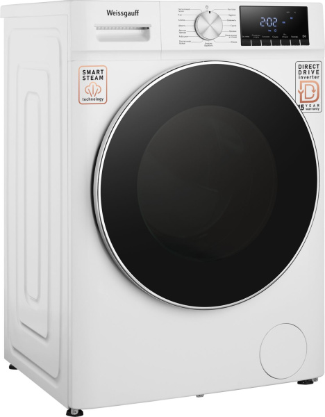 Стиральная машина Weissgauff WMD 58411 кл.:B фронт. макс.:11кг (с сушкой) белый