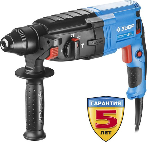 Перфоратор Зубр ЗП-26-800 К патрон:SDS-plus уд.:3Дж 800Вт (кейс в комплекте)