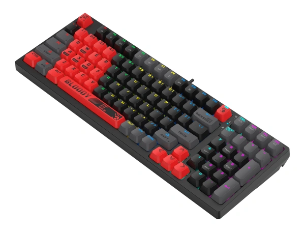 Клавиатура A4Tech Bloody S98 механическая красный/черный USB for gamer LED (SPORTS RED)