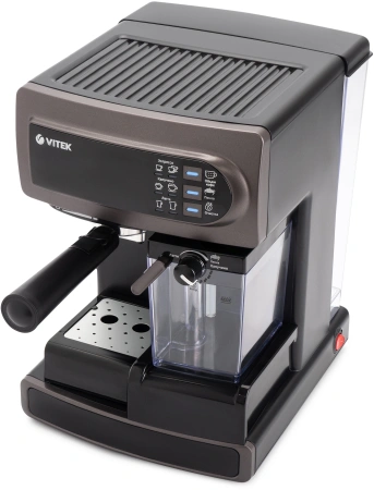 Кофеварка рожковая Vitek VT-1517 SR 1238Вт серый