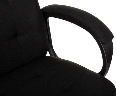 Кресло руководителя Бюрократ CH 002 Fabric черный 3C11 крестов. пластик