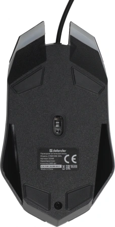 Мышь Defender Cyber MB-560L черный оптическая 1600dpi USB для ноутбука 2but (52560)