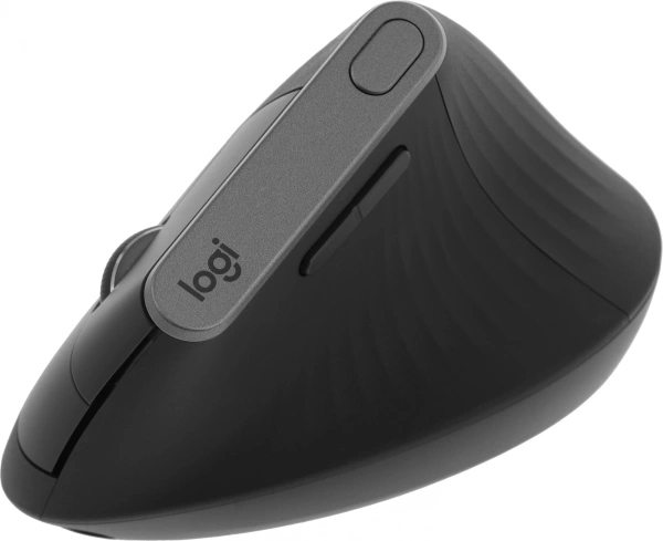 Мышь Logitech MX Vertical черный/черный оптическая 4000dpi беспров. BT/Radio USB 6but (910-005451)