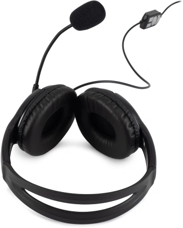 Наушники с микрофоном Оклик HS-M400 черный 1.8м накладные оголовье (1532019)