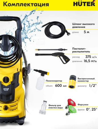 Минимойка Huter M165-РW 1900Вт (70/8/7)