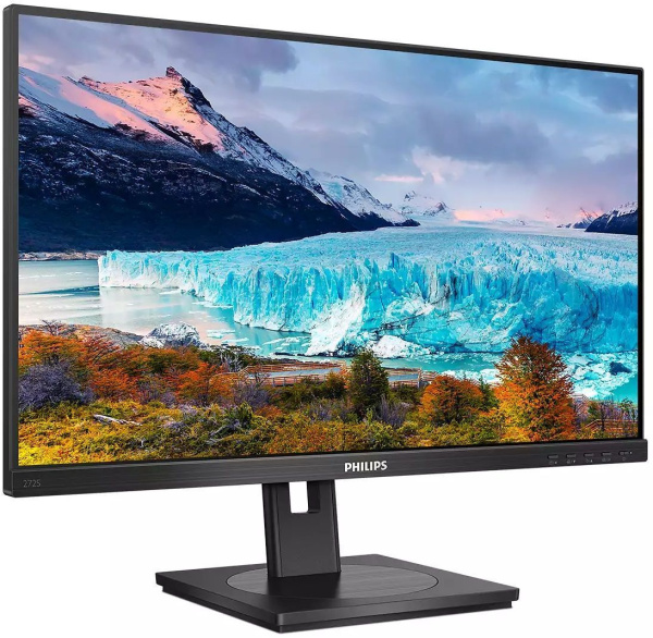 Монитор Philips 27" 272S1M(00/01) черный IPS LED 16:9 DVI HDMI M/M матовая HAS Piv 250cd 178гр/178гр 1920x1080 75Hz VGA DP FHD USB 6.05кг