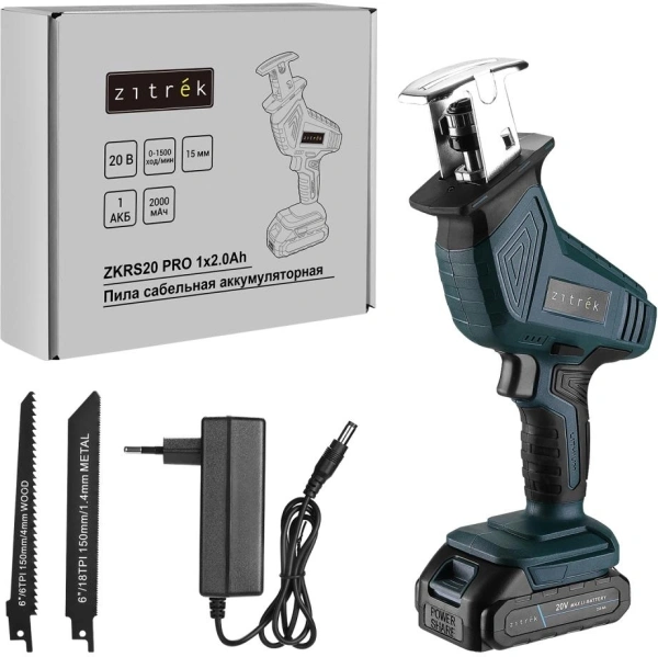 Сабельная пила Zitrek ZKRS20 PRO аккум. 1500ход/мин (085-1315)