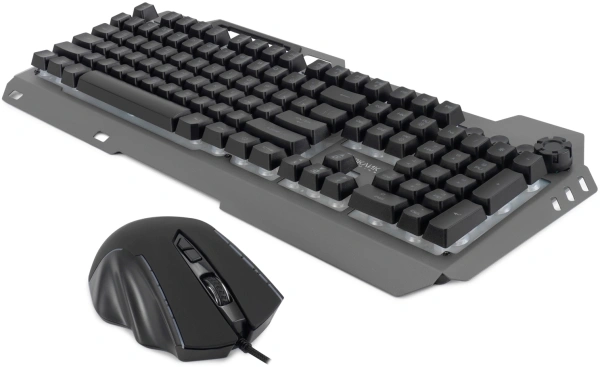 Клавиатура + мышь Оклик 700GMK клав:черный мышь:черный USB Multimedia LED (1533156)