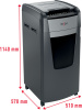 Шредер Rexel Optimum AutoFeed 750X черный с автоподачей (секр.P-4) фрагменты 750лист. 140лтр. скрепки скобы пл.карты