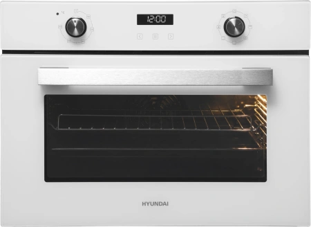 Духовой шкаф Электрический Hyundai HEO 64512 WG стекло белое