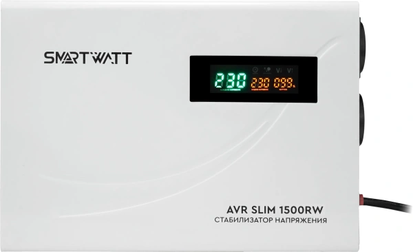 Стабилизатор напряжения Smartwatt AVR Slim 1500RW 1500ВА белый