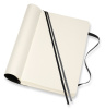 Блокнот Moleskine CLASSIC SOFT EXPENDED QP618EXP Large 130х210мм 400стр. нелинованный мягкая обложка черный