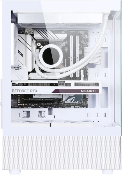 Корпус Formula Crystal Z1 PLUS белый без БП ATX 2x120mm 2xUSB2.0 1xUSB3.0 audio bott PSU